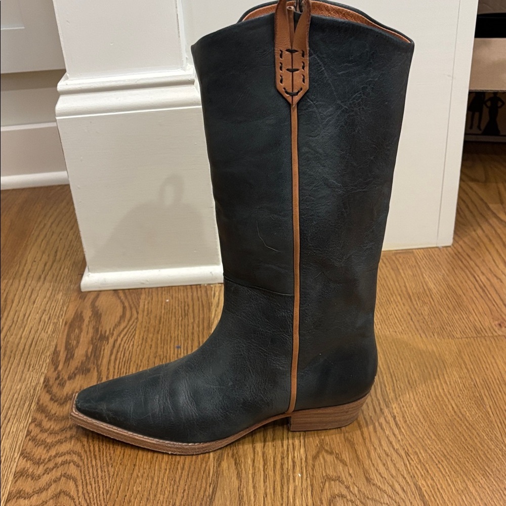 We The Free Montage Tall Boots- Free People- Washed Black 37.5-SOLD OUT